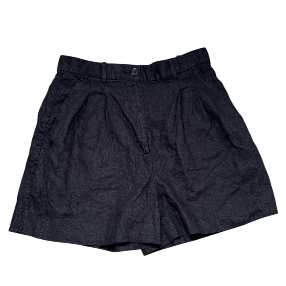 Banana Republic The Soho 4” Short In Linen Black High Rise Women’s‎ Size 4 - Picture 2 of 10